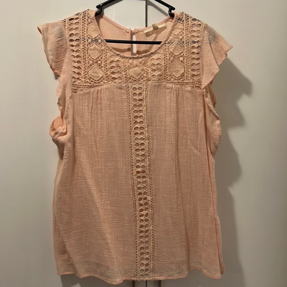 Plus Size Short Sleeve Blouse
